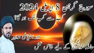 SUN Ka EclipseGrahen  Sooraj Grahen 8 April 2024 [upl. by Derfniw]