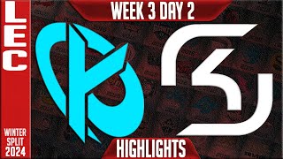 KC vs SK Highlights  LEC Winter 2024 Week 3 Day 2  Karmine Corp vs SK Gaming [upl. by Ecnav]