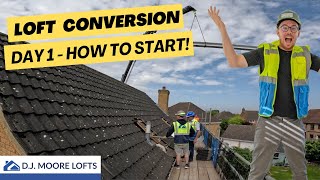 How To Start CONVERTING your Loft Conversion  Day 1 Attic Conversion [upl. by Sande]