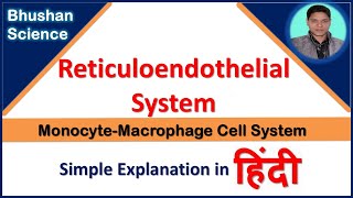 Reticuloendothelial System Monocyte Macrophage Cell System in Hindi  Bhushan Science [upl. by Aicilehp681]