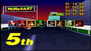 Mario Kart 64 When the bots arent allowed to cheat off screen Toads TurnPike [upl. by Thane745]