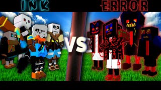 Team ink sans Vs Team Error sans [upl. by Libove]