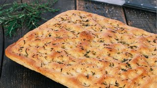 Classic Focaccia  Italian Focaccia Bread [upl. by Eibbed]