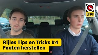 Fouten herstellen  Rijles Tips en Tricks  BOVAG [upl. by Grindlay]