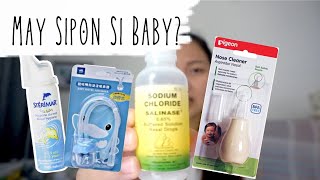 Pantanggal ng Sipon ni Baby  Pigeon Nasal Cleaner and Human Suction Review [upl. by Nalo]