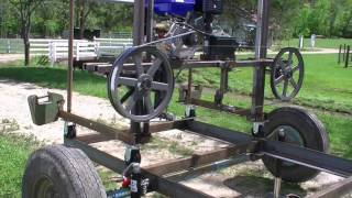 168 RSW Homemade Bandsaw Mill Part 1 [upl. by Bohi691]