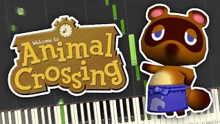 Animal Crossing  Nooks Cranny Theme Piano Tutorial Synthesia [upl. by Naibaf563]