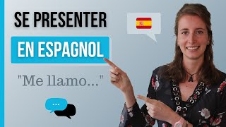 Comment SE PRÉSENTER En Espagnol  Apprendre LEspagnol [upl. by Inoue200]