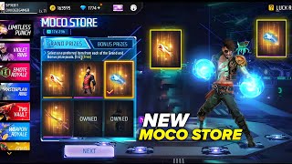 NEW MOCO STORE EVENT l FREE FIRE NEW EVENT l FF NEW EVENT l FIST SKIN MOCO STORE EVENT [upl. by Aseela]