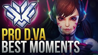 BEST PRO DVA MOMENTS  Overwatch Montage [upl. by Drona]