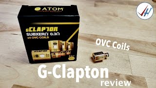 gClapton OVC Coil by Atom Vapes REVIEW [upl. by Ttelrats]