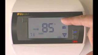 Filtrete 3M50 How to put the thermostat in manual mode [upl. by Eirolav]