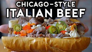 ChicagoStyle Italian Beef from The Bear  Binging with Babish [upl. by Ardnak]