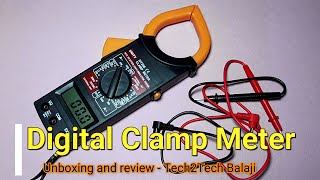 Digital Clamp Meter unboxing and review Digital clamp meter use [upl. by Airda]