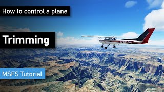 How to trim a plane  The poor mans autopilot  Microsoft Flight Simulator [upl. by Janetta90]