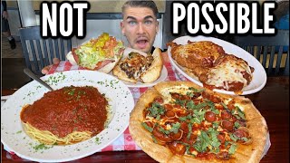 ATTEMPTING AN quotIMPOSSIBLEquot 10LB ITALIAN FOOD CHALLENGE  Joel Hansen Raw [upl. by Ateekal]