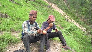 village fishing by net  Darme brother went to river for fish  ruralnepall [upl. by Stephan]