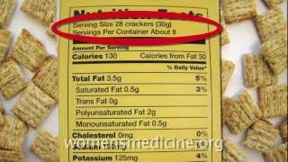 Nutrition Labels 101 What is a serving size and how do I calculate calories [upl. by Nylareg]