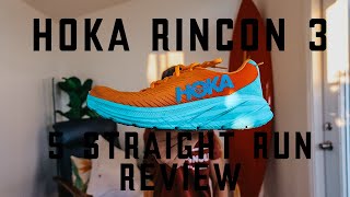 Hoka Rincon 3 Fast light responsive race shoe that is also comfortable [upl. by Ranitta689]