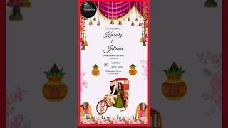 Create Wedding Invitation Card Online Free  Customize Digital Card Invitations in Canva canva [upl. by Husha]