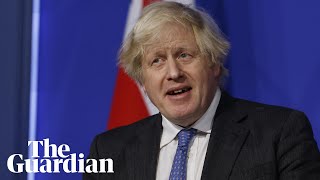 Boris Johnson sets out living with Covid plan – watch live [upl. by Riobard403]