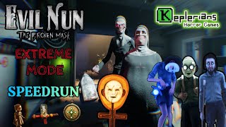 Evil Nun The Broken Mask  Extreme Mode  Full Walkthrough Speedrun [upl. by Sweyn16]