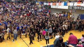 mtjuliet and wilson central do the cha cha slide at halftime [upl. by Casady]