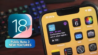 iOS 18 Public Beta 3 is OUT with NEW FEATURES [upl. by Nyra]