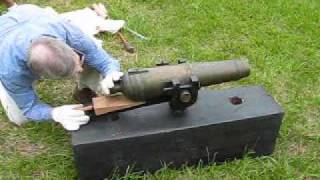 Shooting the Bronze Swivel Gun with Canister Rounds [upl. by Darrell]