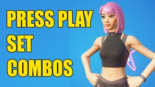 PRESS PLAY SET BEST COMBOS in Fornite [upl. by Niac68]