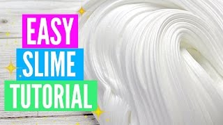 Easy How To Make Slime Tutorial For Beginners [upl. by Lorant]