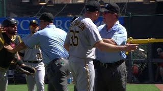 PITCIN Melancon ejected after plunking Barnhart [upl. by Shalna]