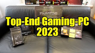 TopEnd GamingPC Build 2023 Ryzen 9 7950X3D  64GB DDR5  RTX 4090  Computer 46 4K [upl. by Aisatan]