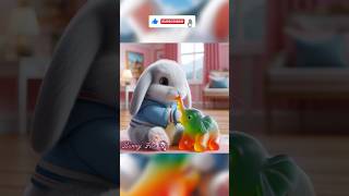 Makan gummy gajah yum yum yum cartoon kelincilucu funny cute animation [upl. by Agemo]