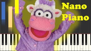 How To Play Pajanimals  Brusha Brusha Brusha Your Teeth On Piano EASY [upl. by Mcgurn]