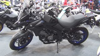 Suzuki VStrom 650XT Glass Sparkle Black Motorcycle 2023 Exterior and Interior [upl. by Tilly]