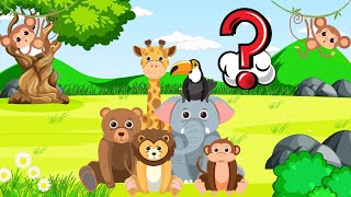 GLI ANIMALI  QUIZ EDUCATIVO PER BAMBINI  VIDEO INTERATTIVO [upl. by Htennek]