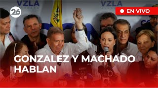 🚨 EN DIRECTO  EDMUNDO GONZÁLEZ y MARÍA CORINA MACHADO ofrecen una conferencia de prensa [upl. by Petulia]