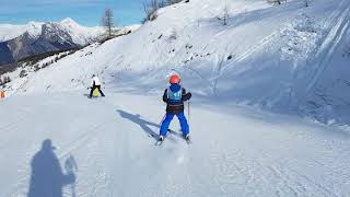 La piste bleue des Lutins  Valloire [upl. by Rhtaeh996]