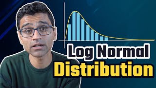 Log normal distribution  Math Statistics for data science machine learning [upl. by Claudius43]