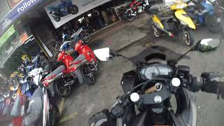 motovlog 18  Yamaha YZF R25  Change oil sprocket amp chain  YAMALUBE Carbon cleaner [upl. by Aloiv296]