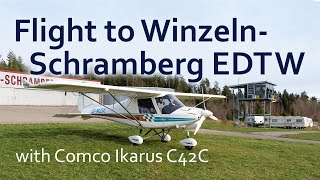 ✈ Flug nach WinzelnSchramberg mit einer Comco Ikarus C42C [upl. by Animas]