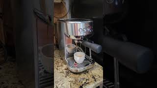 Breville Bambino Plus First Double Espresso [upl. by Azelea]