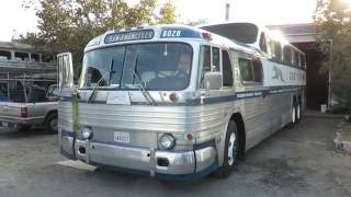 Motor Bus Society 2016 Fall Convention Sacramento CA 1956 Greyhound Scenicruiser PD4501 [upl. by Manheim881]