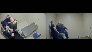 VIDEO Murder suspect tries to grab officers gun [upl. by Nolos]