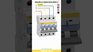 4 pols MCB breaker connection  4 poles Mcb connection  Multi poles MCB wiring diagram [upl. by Chancellor]