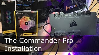 Installing the Corsair Commander Pro with LED strips in a Meshify C Case [upl. by Ekud807]