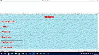 Tutorial WebQuest en Word [upl. by Ajad]