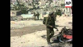 Tanks and troops on the streets of Nablus [upl. by Morley]