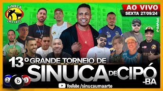 TORNEIO SINUCA CIPO AO VIVO SEXTA 270924 [upl. by Iila]